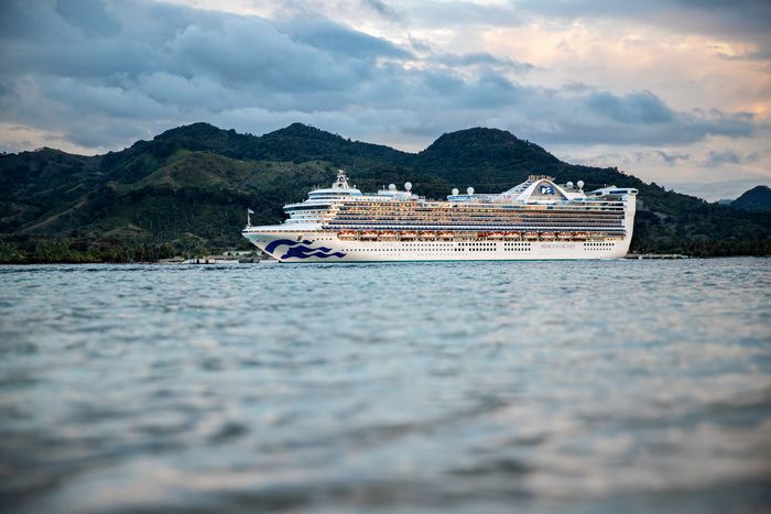 A photo of the Caribbean Princess cruise ship